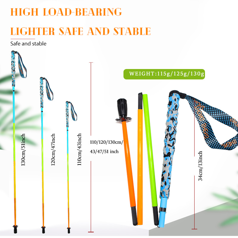 Lightweight Portable Carbon Fiber Trekking Poles