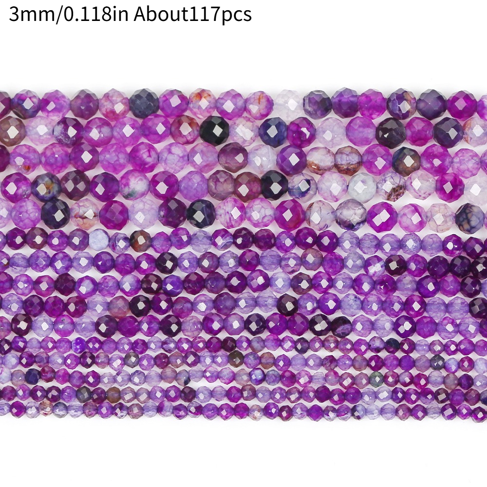 TEMU Una di perline e assortimenti, con un singolo sfaccettata con vene di viola, perfetta per di gioielli come collane e braccialetti. Questo