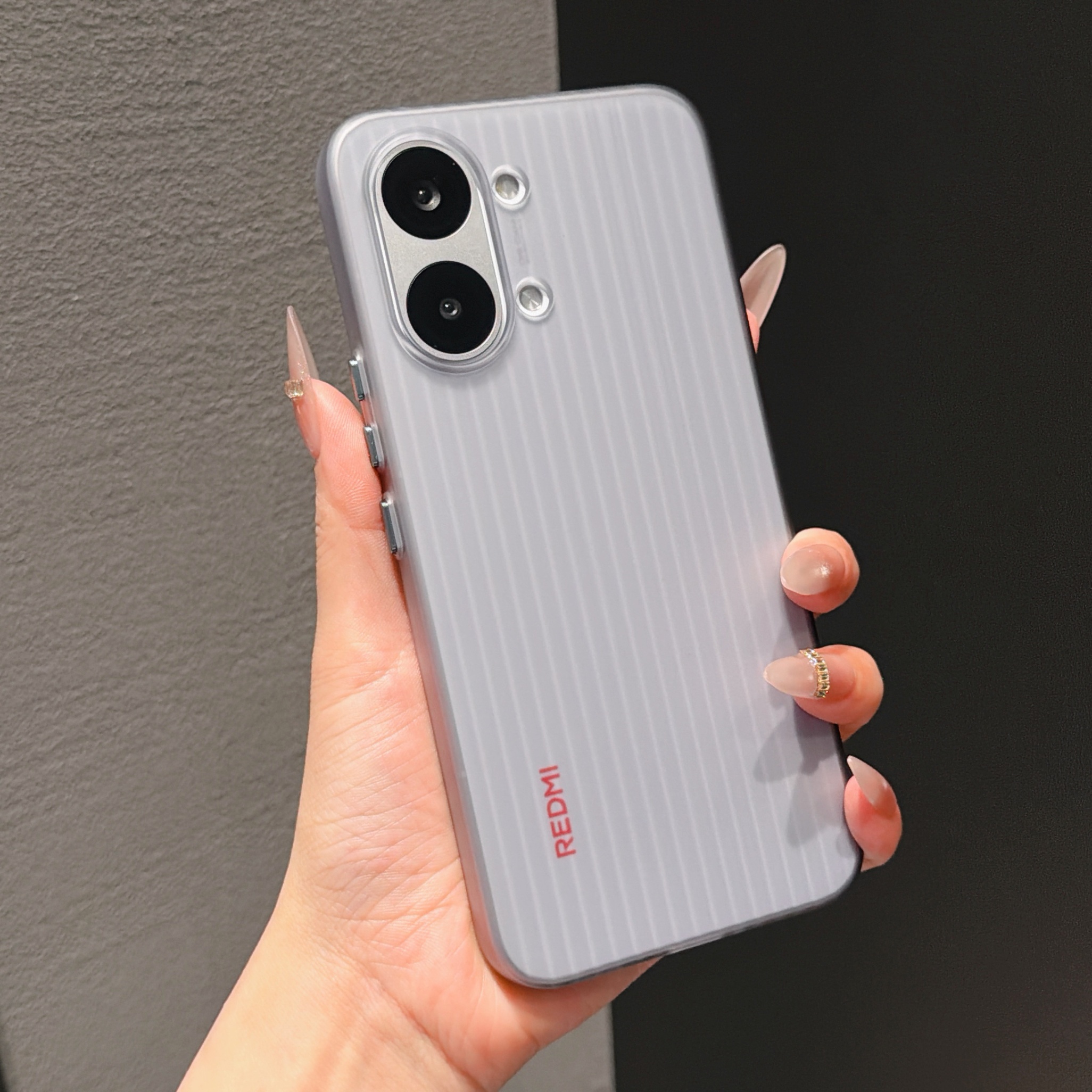 품목 사진 xiaomi redmi turbo 5/4 pro, k80/k70 extreme edition용 반哑光 지문 방지 케이스, 15/14용 초박형 골무늬 pp 케이스, redmi용   반哑光 하드 케이스 13, 오염 방지 울트라