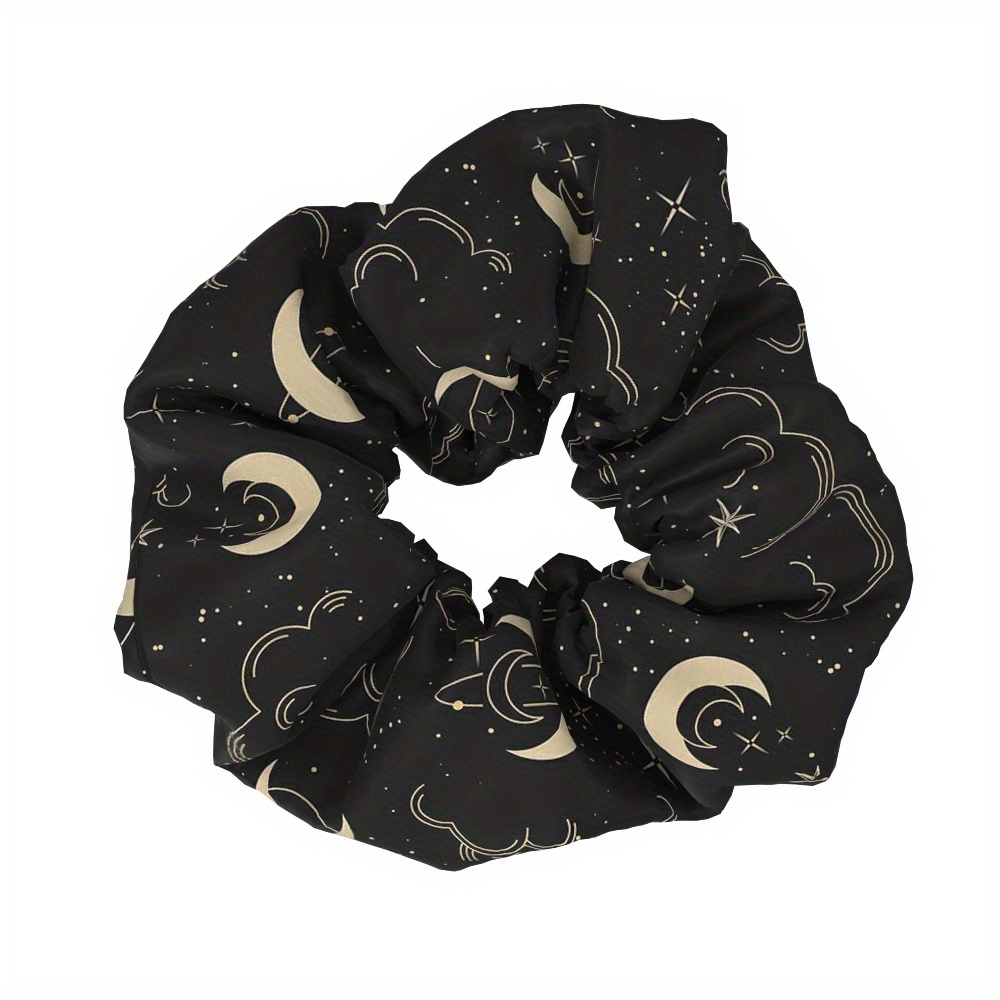 TEMU 1pc Of Women's Fabric Hair Tie With A Large Design, A Decorative Hair Accessory For Tying Hair, Perfect As A Gift For Parties And Holidays