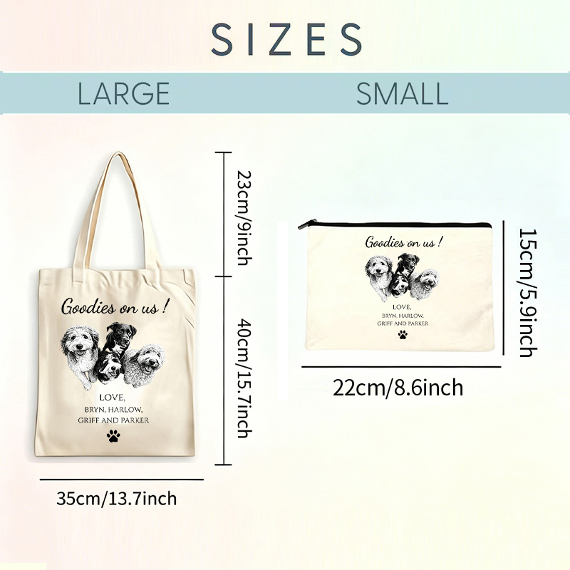 Customizable Dog Gear Bags for Pet Supply Storage