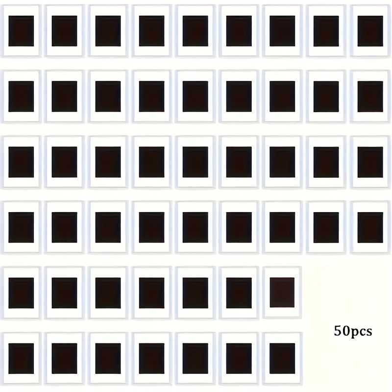 TEMU 50pcs Acrylic Magnetic Photo Frame Refrigerator Magnets, Transparent Label Display Stand, Mini Photo Frames, Suitable For Home, Living Room, And