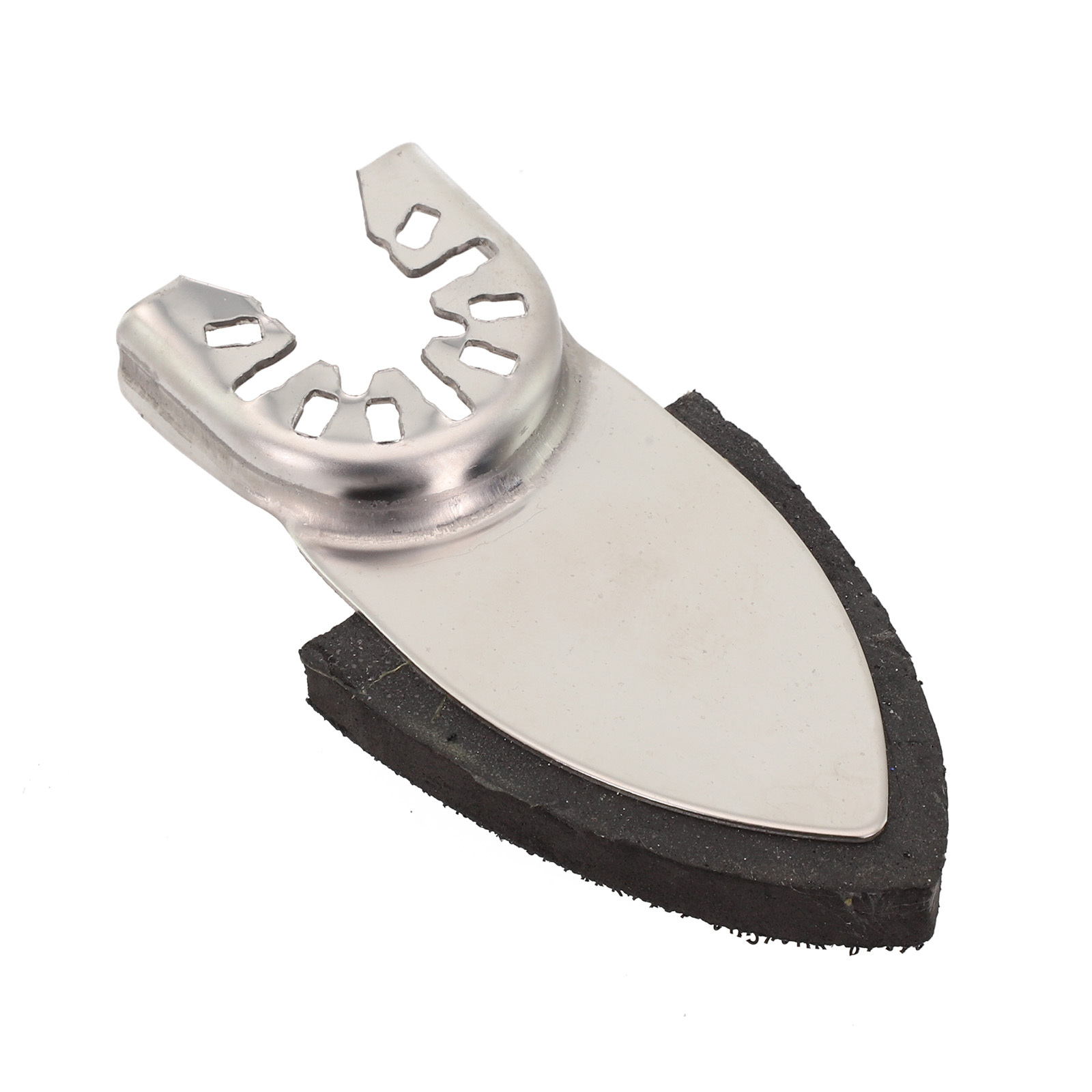 TEMU 1pc Home Silvery Triangle Sanding Plate, Wear-resistant Triangle Sandpaper Plate, Wood Polishing Finger Sleeve Sanding Plate, High Quality