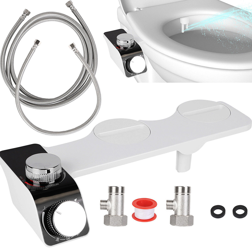 Image of 1 Set Easy-install Bidet Seat - Electric-free Smart Toilet Seat With Dual-temperature Spray, Water Temperature Adjustment, Wash, Feminine Wash, Water Pressure Adjustment, Self-cleaning Nozzle