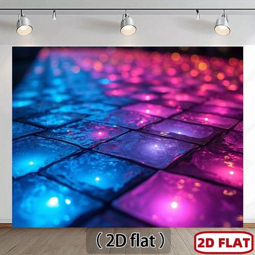2d flat 2d flat banner 1pc disco party floor tiles light squares 2d flat floor mats for stage lighting event decor weddings birthdays anniversaries durable easy floor tiles event decor