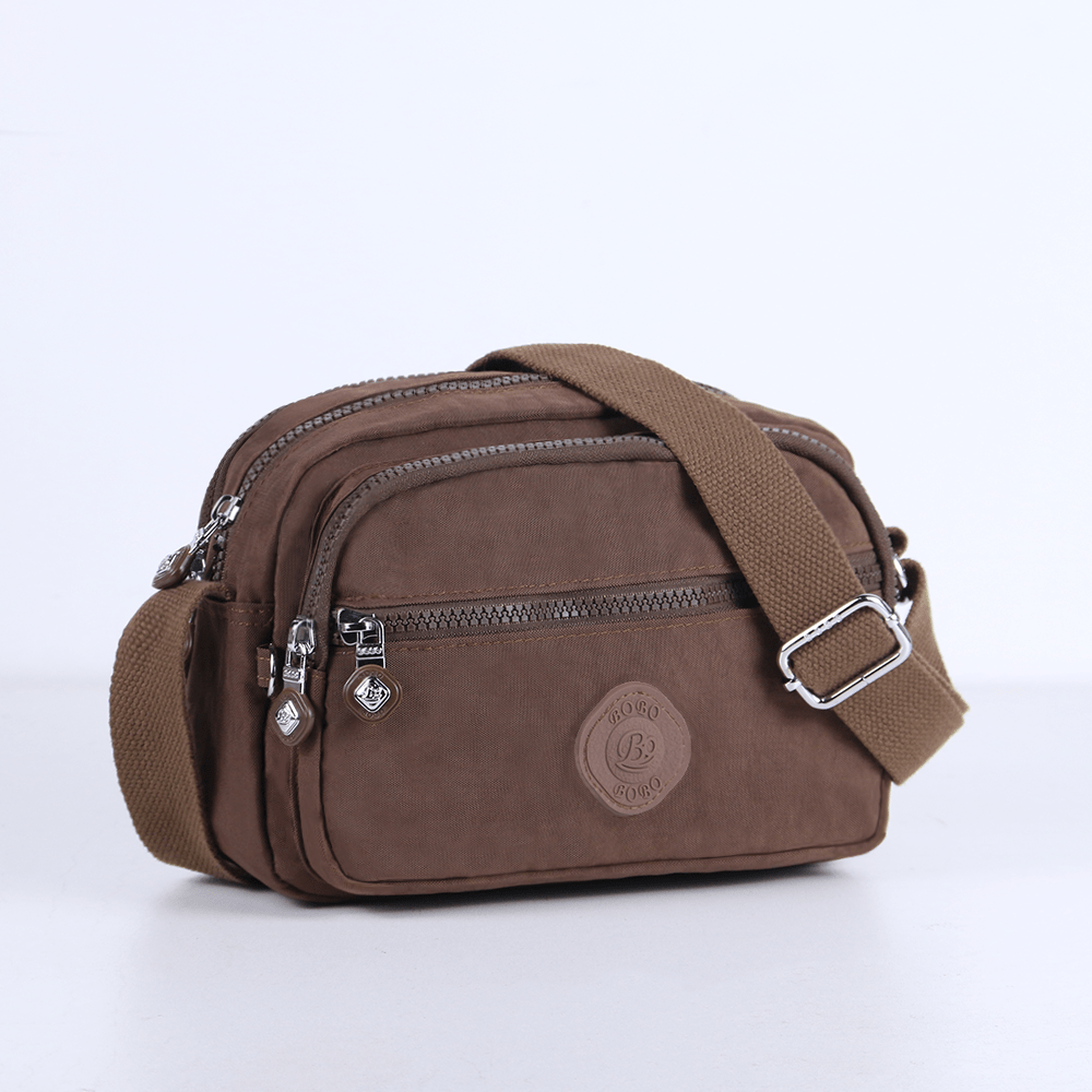 TEMU 2026 Lightweight Multi-pocket Nylon Unisex Crossbody Bag, High Quality Durable Stylish Women's Shoulder Bag, Large Capacity Men', Durable And