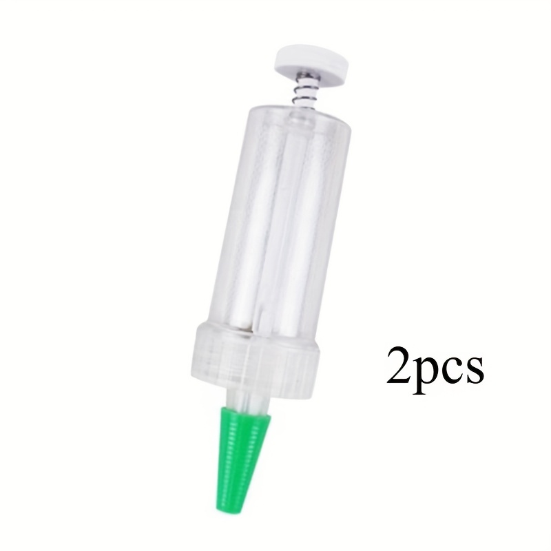 TEMU 2pcs Mini Manual Seeder Handheld Seed Dispenser - Portable Planting Tool With Precise Seed Distribution For Flower Pots, Seed Beds, Lawns,