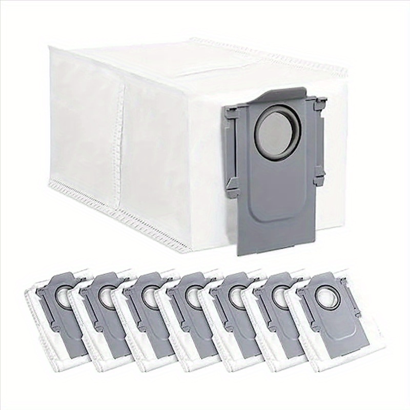 TEMU New 8 Pack Dust Bags Compatible For Robot Vacuum, Large Capacity Disposable Replacement Bags