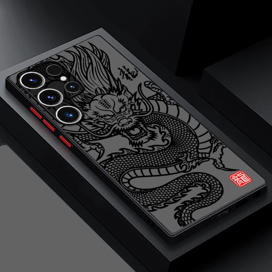 TEMU Étui de téléphone : Coque Majestueux et Cool Dragon pour Galaxy S25 S24 Ultra FE S10 S20 S22 Plus S23Ultra S9 S21 5G S25Plus