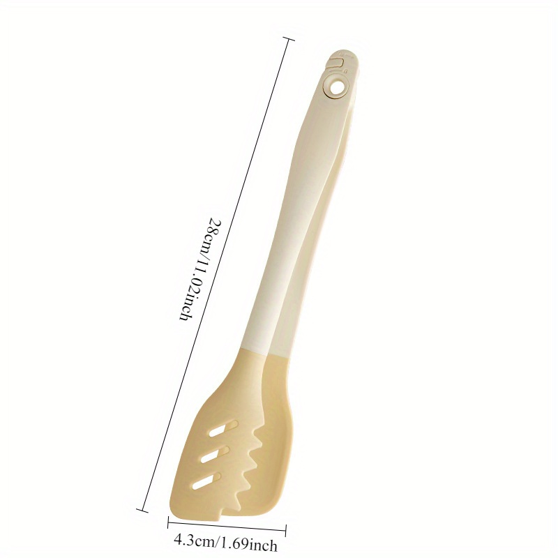 silicone clip detachable kitchen grilling tongs steak flipping tongs heat resistant high temperature   one tongs and noodle clip Product details 0