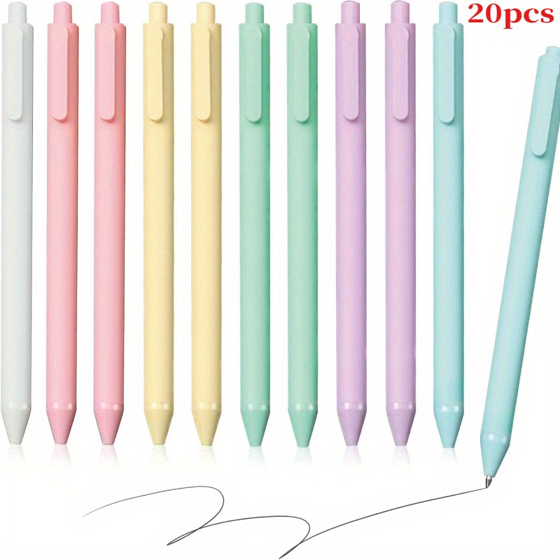 Vanhench Gelstifte 0,5 Mm – 6er Set, Schwarze Tinte, Einziehbar, Für Schule & Büro