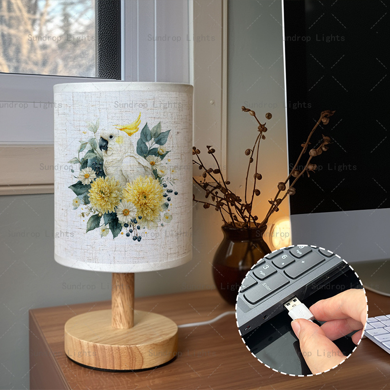 LED Fabric Desk Lamp for Bedroom & Office