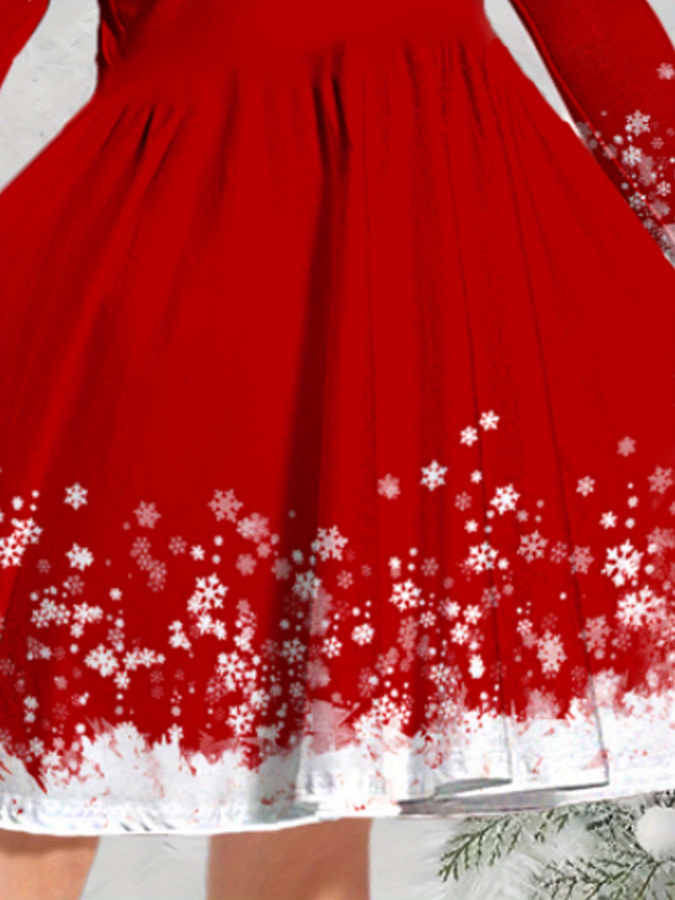 white christmas dresses Girl Christmas Dress Baby Girl Dress Toddler Winter Red Long Sleeve Doll Collar Pageant Princess Dress, Red / 3-4 Years (110cm) main image 1