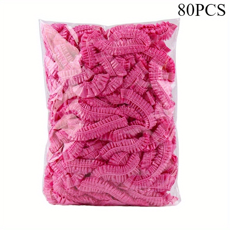 TEMU Disposable Cap, Showerhead Cover, Beauty Head Cover, Portable Shower Cap, Suitable For Bathing, Showering, Business Trips, Travel, Beauty, Hair
