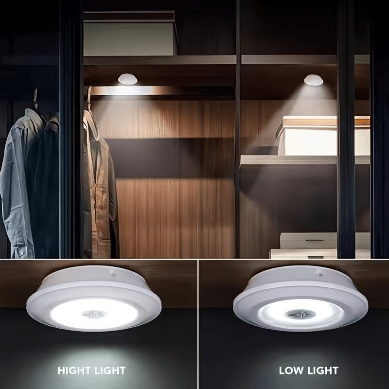 Indoor LED Wall Lights with Remote Control, 6-Pack