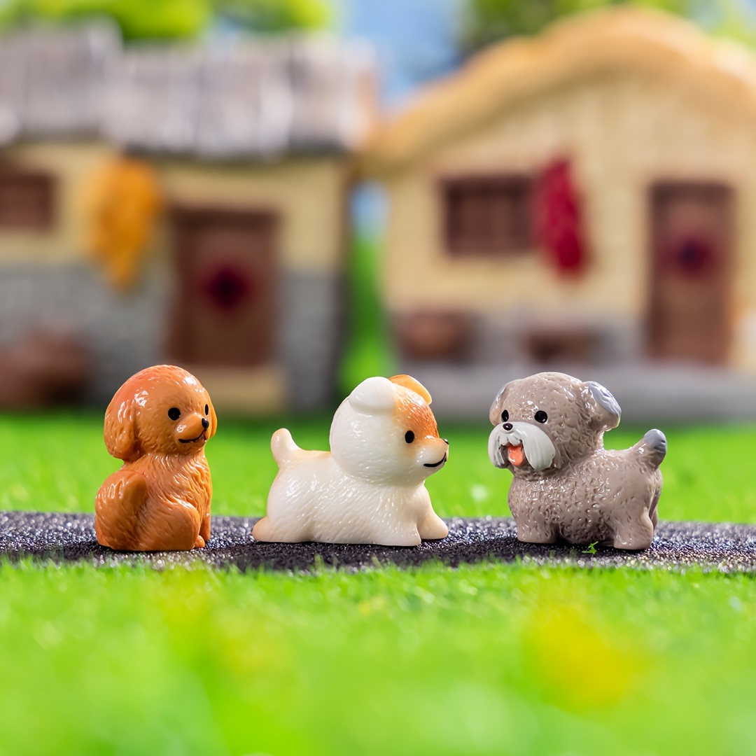 adorable resin puppy set perfect collectors ideal tabletop Temu