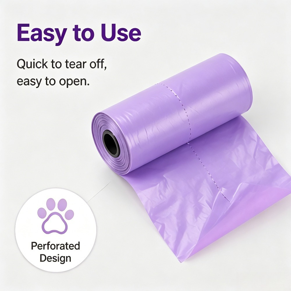 TEMU 4 Rolls Of Leak-proof And Odorless Dog Waste Bags - Scented Dog Poop Bags, Suitable For Pet Cleaning And Outdoor Use
