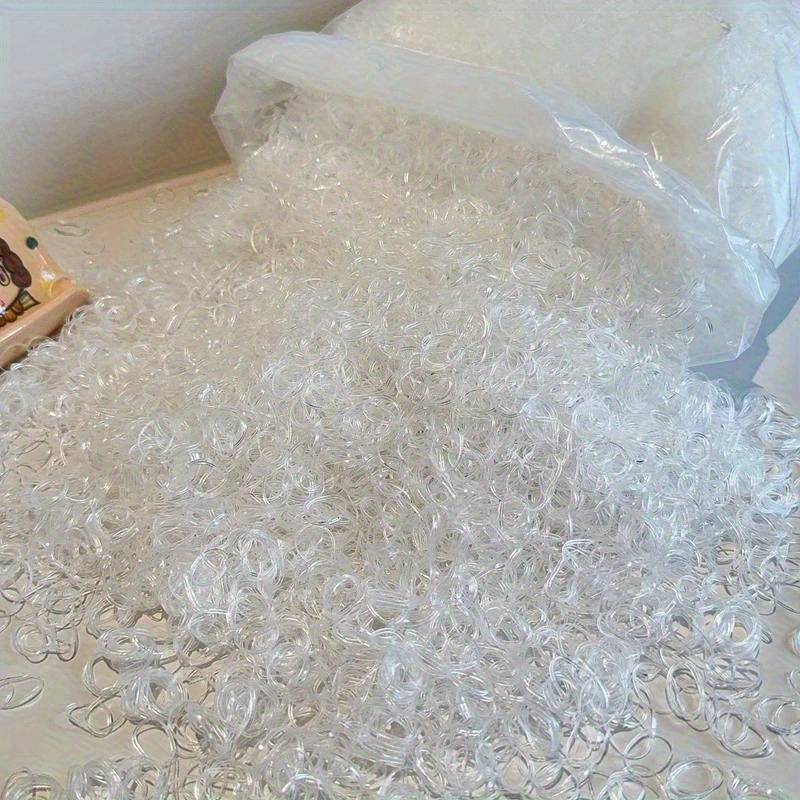 TEMU 6000pcs Ligas para el Cabello de Mujer, Bandas para el Cabello Multicolor, Anillos y Hilos para el Cabello de Elasticidad, para Peinados de de