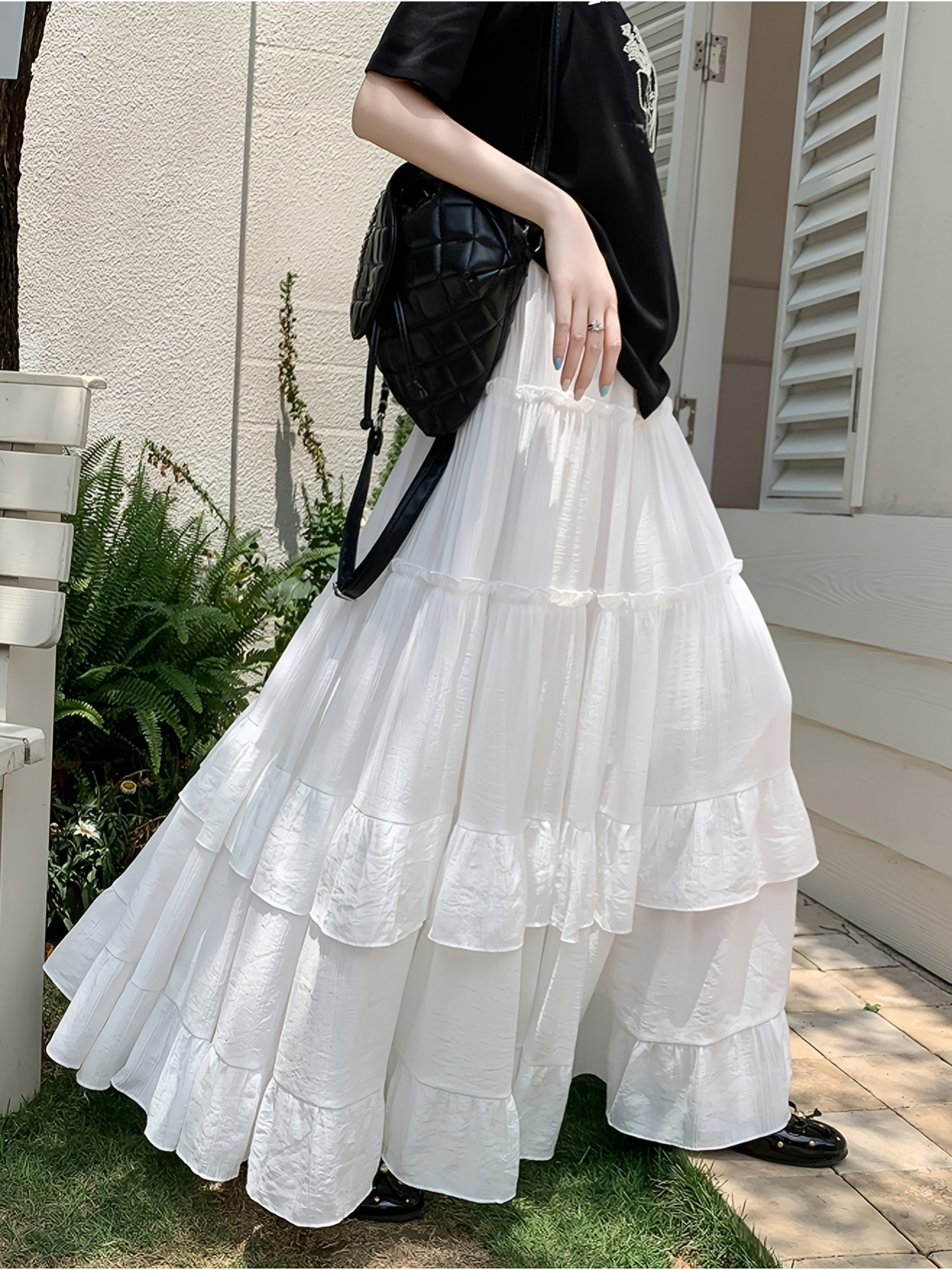 midi dress free people Another Season Piece:Black Solstiss Lace Empire Waist Coat SnatchedKnit V-Neck Tank Midi Short cap sleeves Length_Sweep Train