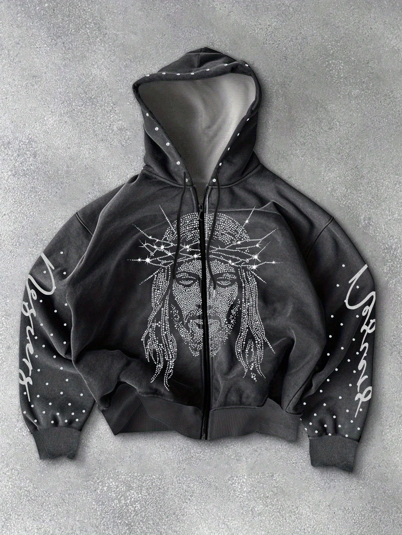 トップス YEEKYO RHINESTONE ZIP HOODIE YEEKYO RHINESTONE ZIP HOODIE