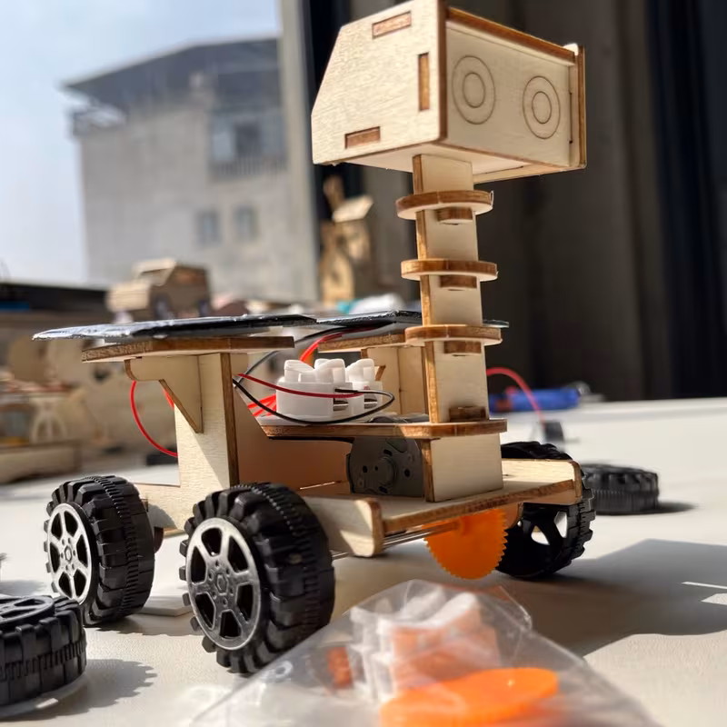 ערכות בנייה stem, רוברים סולאריים, פרויקטים מלאכת בנייה מדעית, פאזלים עץ תלת-ממדיים, מתנות יום הולדת, מתנות חג המולד לגילאי 14 ומעלה פרטי מוצר 0