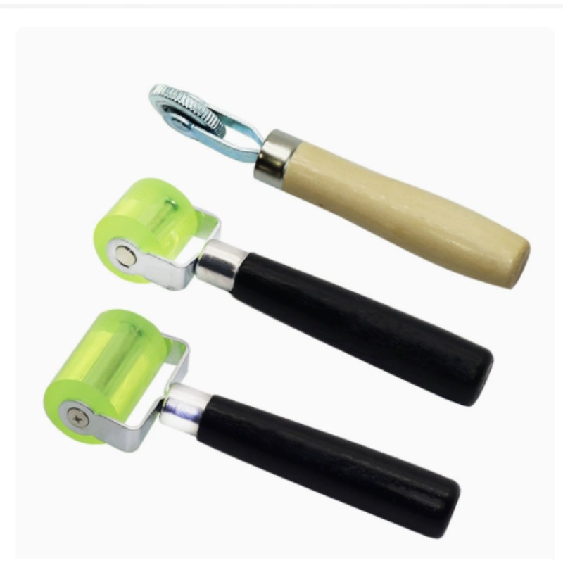 TEMU 3pcs Professional Seaming Roller Set, Silicone Roller, Seaming Wheel, Sound Deadening Roller, For Aluminum Butyl And Pvc Tarp Welding And Car
