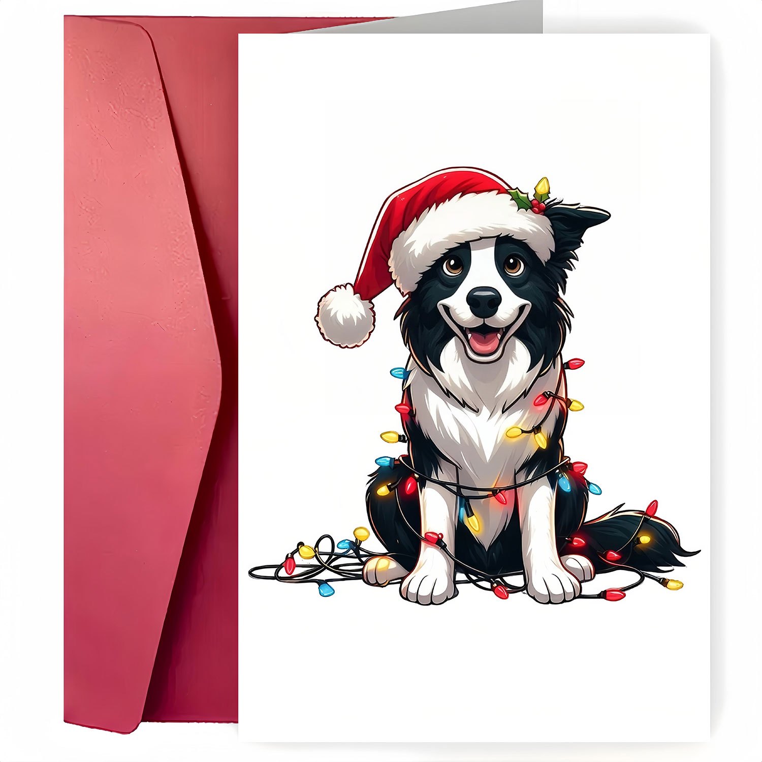 

Christmas Card With Envelope - , Santa Greetings, And Gifts For Family, Friends, And Colleagues, Christmas Gift