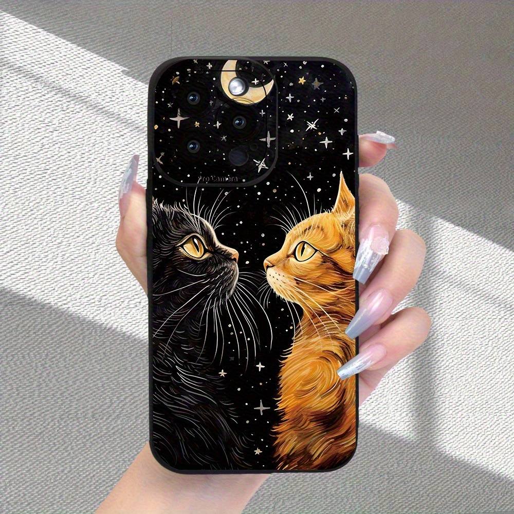 Caracteristică Creativă cu Model Ochi de Pisică Neagră pentru Apple iPhone 16111213141515 Pro 15 Plus 7 Plus 8 Plus XXs Max Xr 11 Pro 12 Pro 13 Pro 14 Pro 11 Pro Max 12 Pro Max 13 Pro Max 14 Pro Max 14 Plus 66S 6 Plus 7816 Pro 16 Plus 16 Pro Max