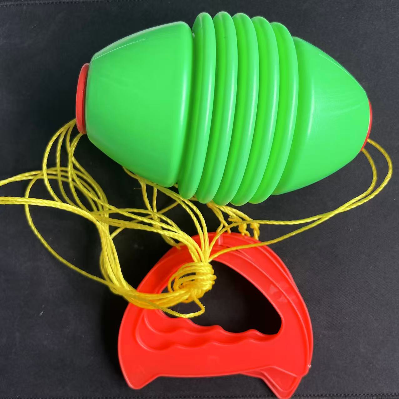 Image of Family Ball With Ergonomic Handle And Balloon-like Design - Heavy-duty Outdoor/indoor Sensory Training Toy, Options (blue, Pink, Yellow, Green) - Strength-building Game For Motor Skills