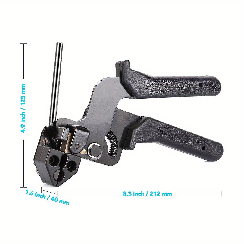 Metal tie wrap Kit, Stainless Steel Cable Tie Adjustable Tensioning and Cutting Tool