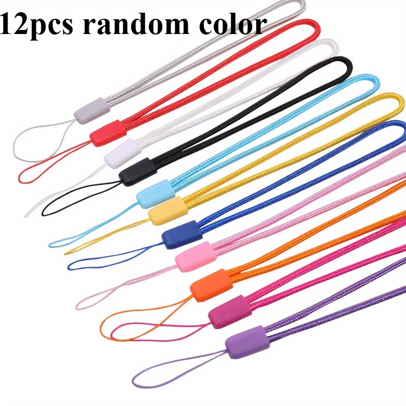 E-shop 12 Stück zufällige Farben Handy-Lanyard multifunktionales Lanyard Kamera-Lanyard Sportkamera-Lanyard Selfie-Stick-Lanyard Taschenlampe