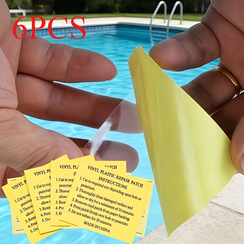 Image of 6/12 Pack Portable Repair Patches, Inflatable Product Repair Patches, Waterproof Repair Patches For Tents, Swimming Rings, And Outdoor Sleeping Bags, Round Transparent Waterproof Repair Patches
