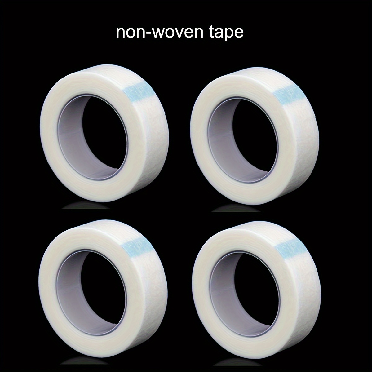 TEMU 4 Rolls Of Breathable Eyelash Extension Tape, In A Of Colors, Professional Soft Adhesive Tape Suitable For Eyelash Extensions, Disposable Fabric