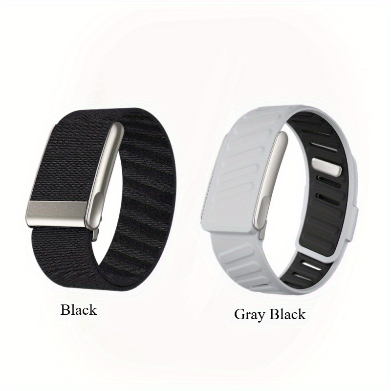 2 pièces Bracelet Réglable en Silicone Liquide/Nylon pour Whoop 5.0, Style Mixte - Polyvalent Fitness/Natation/Extérieur/Décontracté, Accessoire Sport & Loisir Unisexe