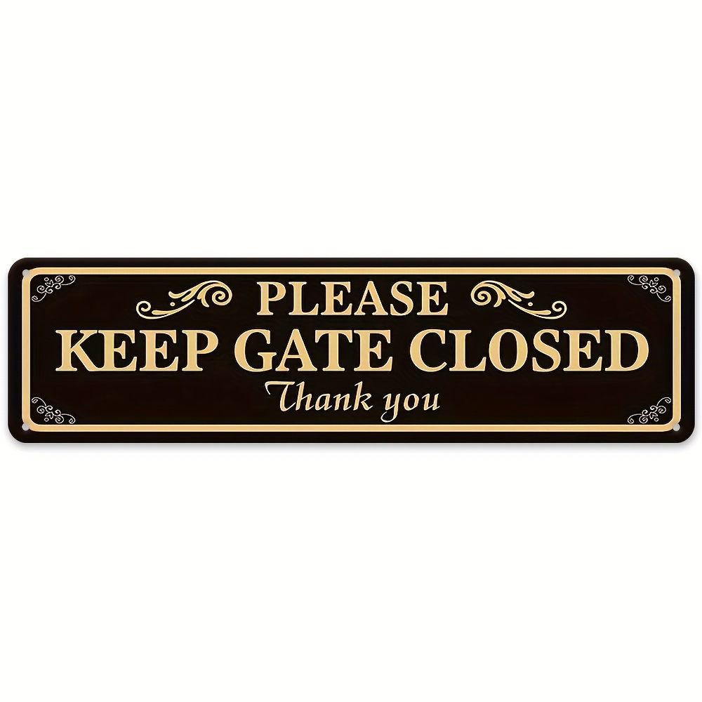 TEMU 2d Flat, 2d Plane Wood Wall Hanging: Please Keep The Door Closed, No Power Supply Needed, For Indoor/outdoor Use, , , No Power Supply Required,