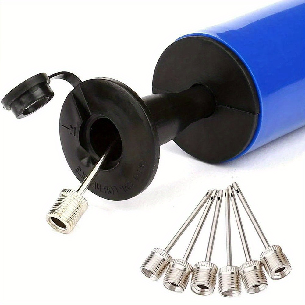 1pc pe material flexible hose ball pump portable hand inflator for basketball football volleyball durable pump with handle details 4