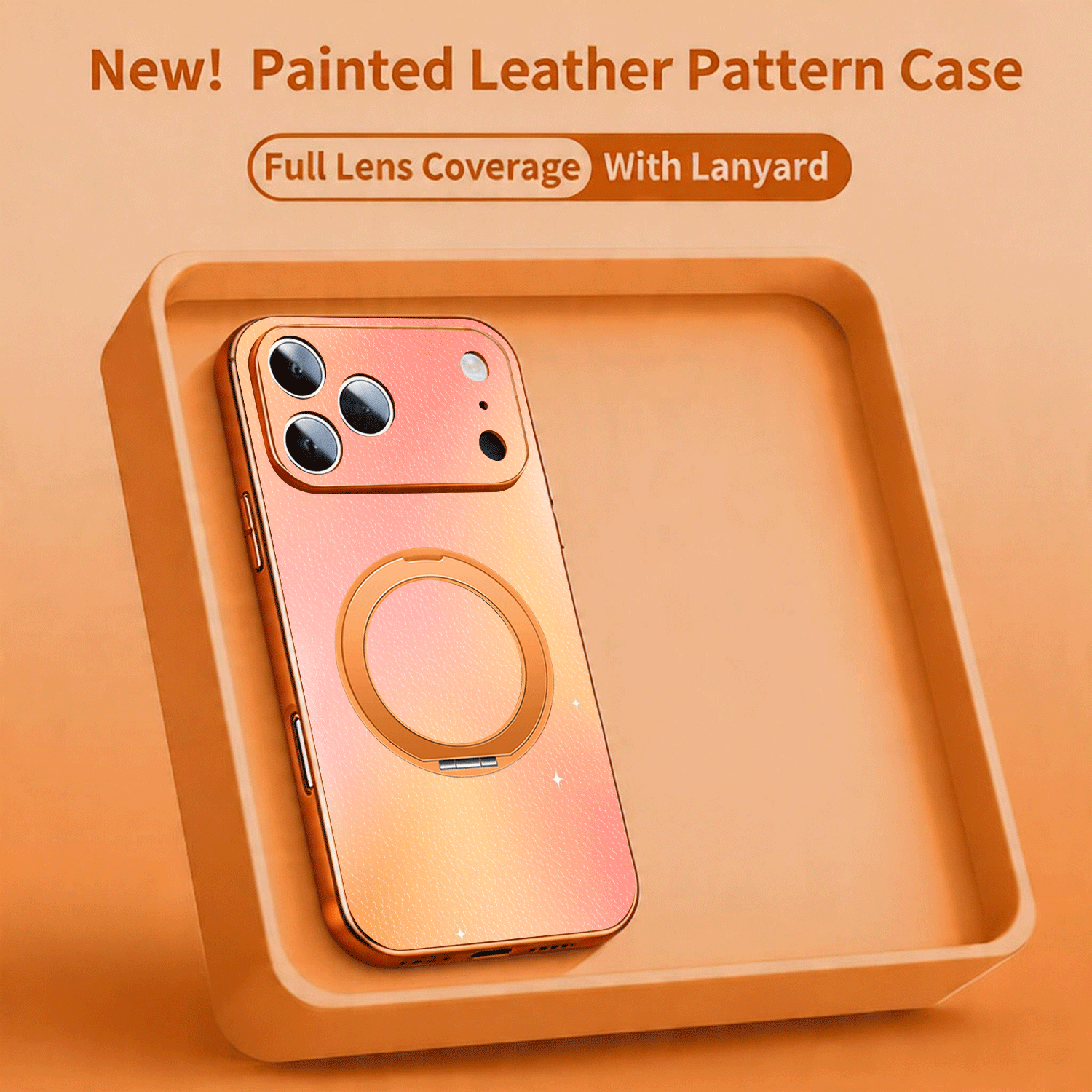 TEMU Phone Case: -pink Starlight Gradient Phone Case, Suitable For Iphone 17 Pro Max, 17 Pro, 17. Features A Trendy And Minimalist , Practical,