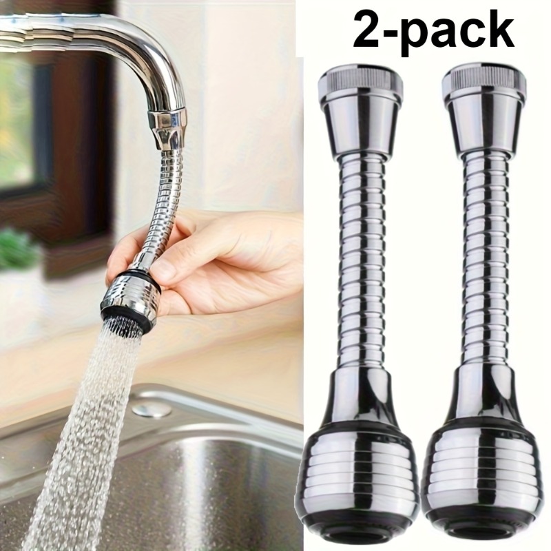 2-pack/1-pack 360° Rotatable Faucet Extender - High Pressure, 2 Adjustable : Gentle Shower And , Water- Design, Suitable For Kitchen And Bathroom Sinks, Installation, Universal Countries