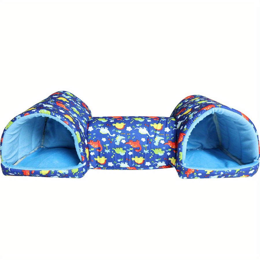 E-shop Bequemer Hamster Versteck für alle Jahreszeiten - Kleines Haustier Nest aus Polyester mit Tunnel Villa, geeignet für kleine Meerschweinchen,