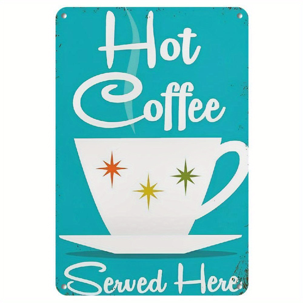 TEMU Hemitong Kitchen Art Metal Sign Retro Coffee Sign Kitchen Decor Atomic Art Vintage Sign Room Home Decor Signs