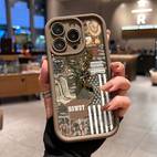 phone case for iphone 16 pro max 15 plus 14 11 xr xs western inspired art shockproof soft silicone cover