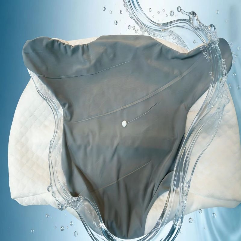 Image of Ergonomic Neck Pillowcase Soft Breathable Machine Washable Removable Cover For Side Back Stomach Sleepers