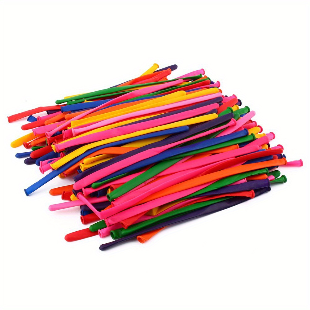 

200pcs/bag Balloons Assorted Colors Christmas Diy Long Twist Balloons For Birthday Party, Wedding, Decor, Mixed Color