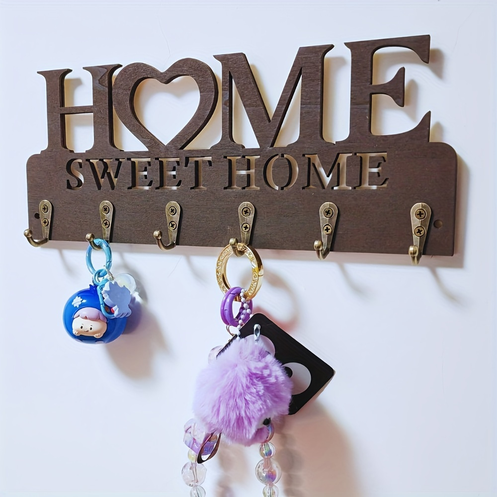 key holder rustic recycled wood wall Temu United Kingdom