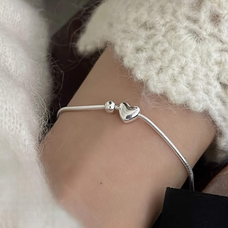 Heart Pendant Bracelet for Anniversary & Everyday