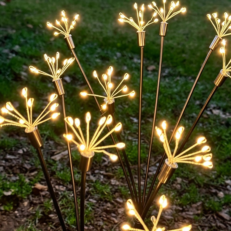 Solar Firework Light with 8 Adjustable Warm Light Modes