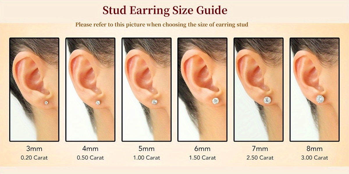 1 pair 1 carat moissanite earrings 925 sterling silvery earrings needles minimalist jewelry for women earrings for women womens jewelry suitable for birthday gifts valentines day gifts with gra certificate jewelry best for christmas Product details 4