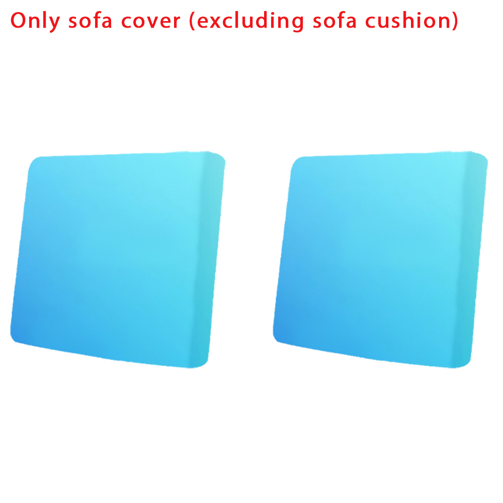 TEMU Housse de coussin de canapé d'extérieur à imprimé bleu dégradé, coussin extensible adapté pour patio, bureau, jardin, parc, intérieur et