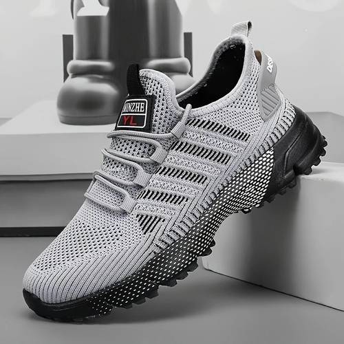 yl mens low top sneakers lightweight breathable slip resistant sole cushioned lace casual sneakers suitable for running walking training office gym durable sole