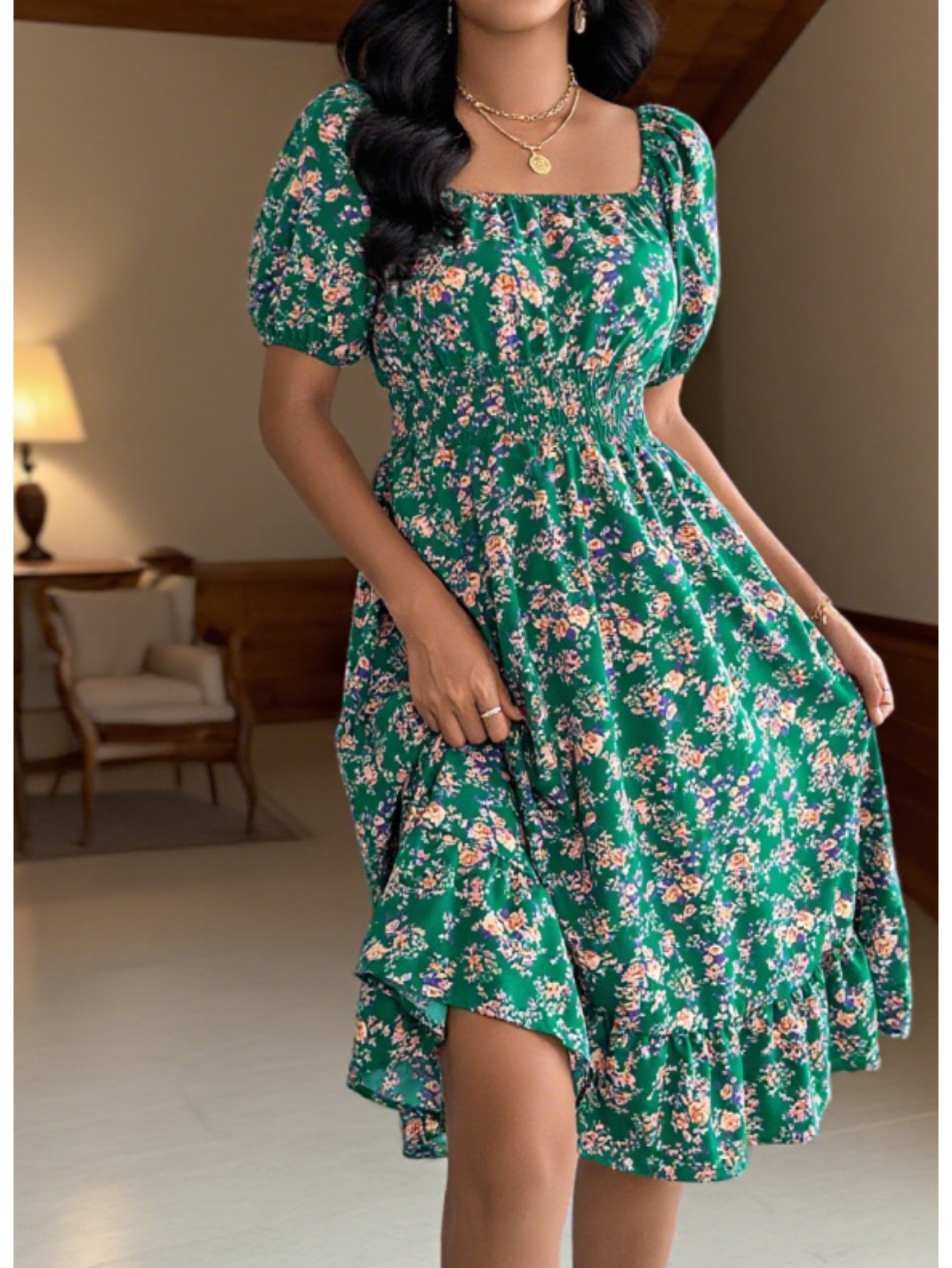 smocked dresses sold on Temu United States